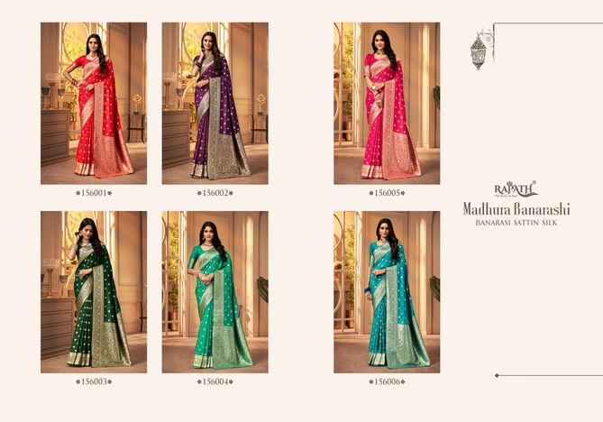 Madhura Banarashi By Rajpath Banarasi Sattin Silk Wholesale Sarees In India